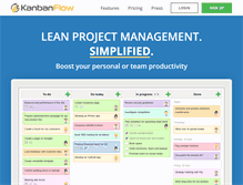 Tablet Screenshot of kanbanflow.com
